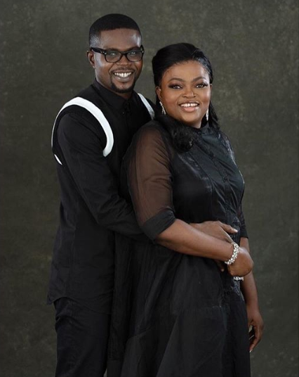 Funke Akindele professes love for her hubby JJC Skillz as she shares beautiful new photos of them