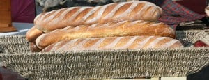 Look for several bread vendors on Saturday as well. This offering is from LA Baguette.