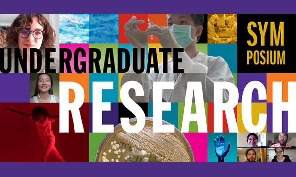 Collage of images with "Undergraduate Research Symposium" on top