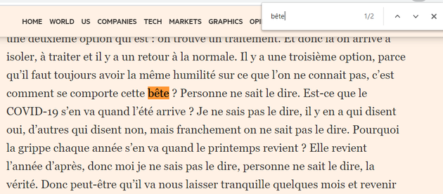 Macron et"l'arrivée de la Bête " (sa petite phrase du 22 mai 2020)  D042481_3ZXkysNCw9MAiKSI2R9DId5N