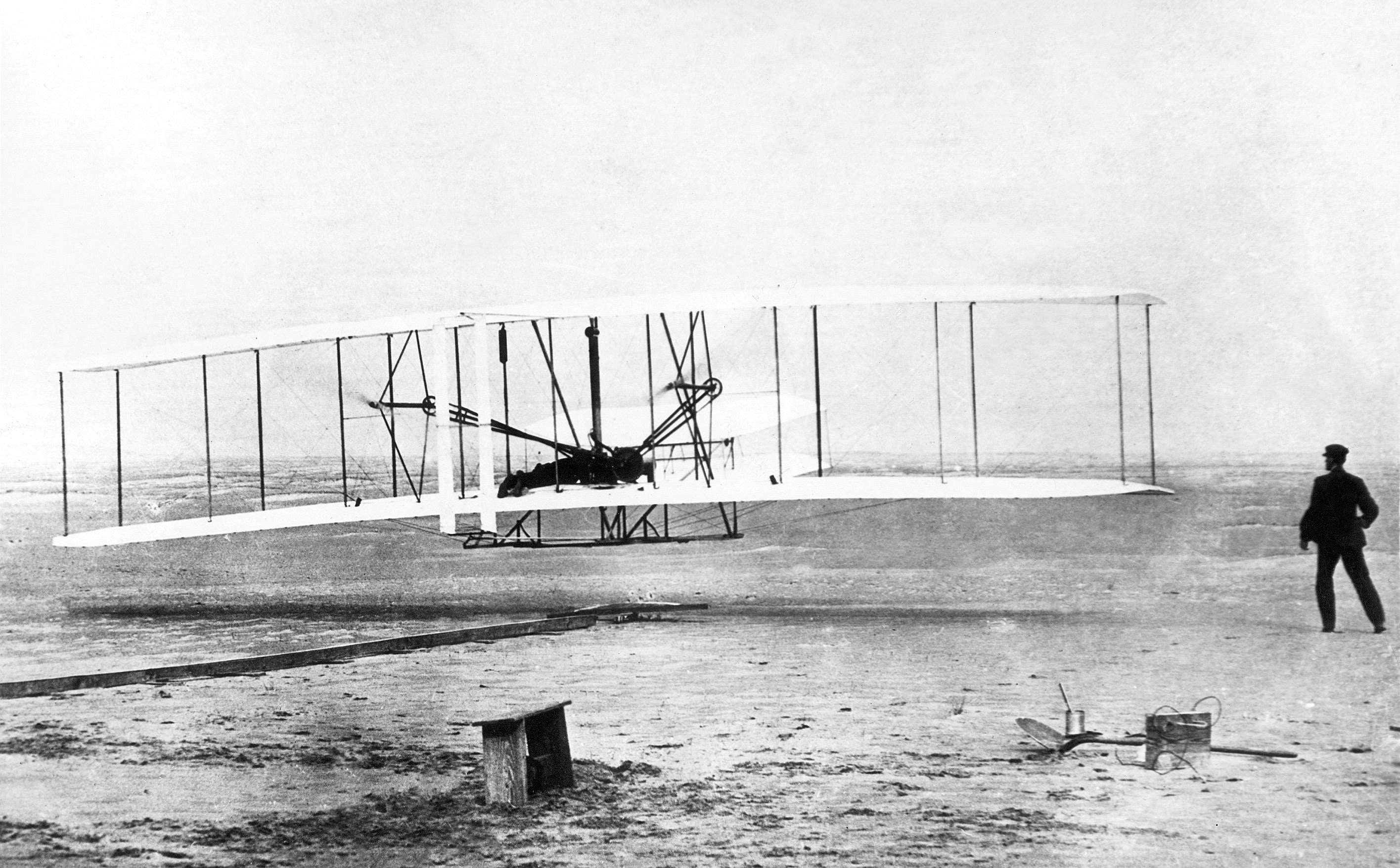 The Wright brothers fly their way into history