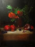 Pomegranate Still Life - Posted on Wednesday, March 25, 2015 by Ed Kirwan