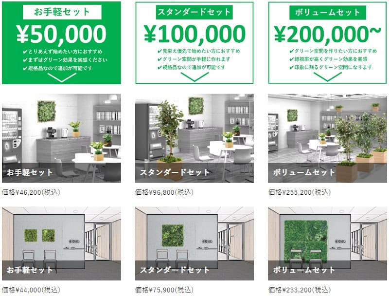 画像：5万円から始めるオフィス緑化