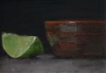 Lime Wedge and Handmade Bowl - Posted on Friday, December 5, 2014 by Tracy Ference