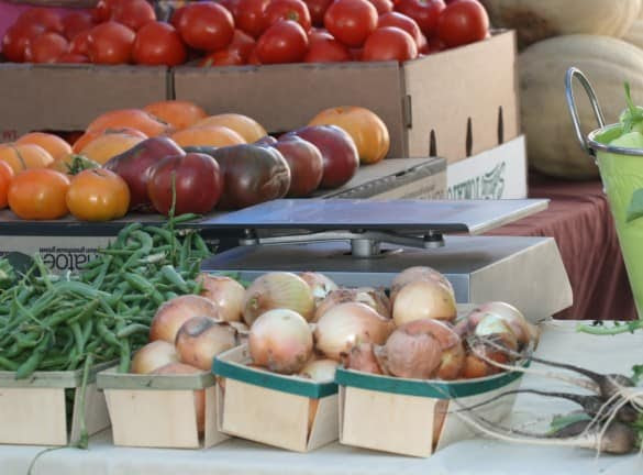 File photo of veggies at the Saturday Chelsea Farmers' Market.