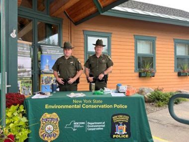 Two ECOs at an event table