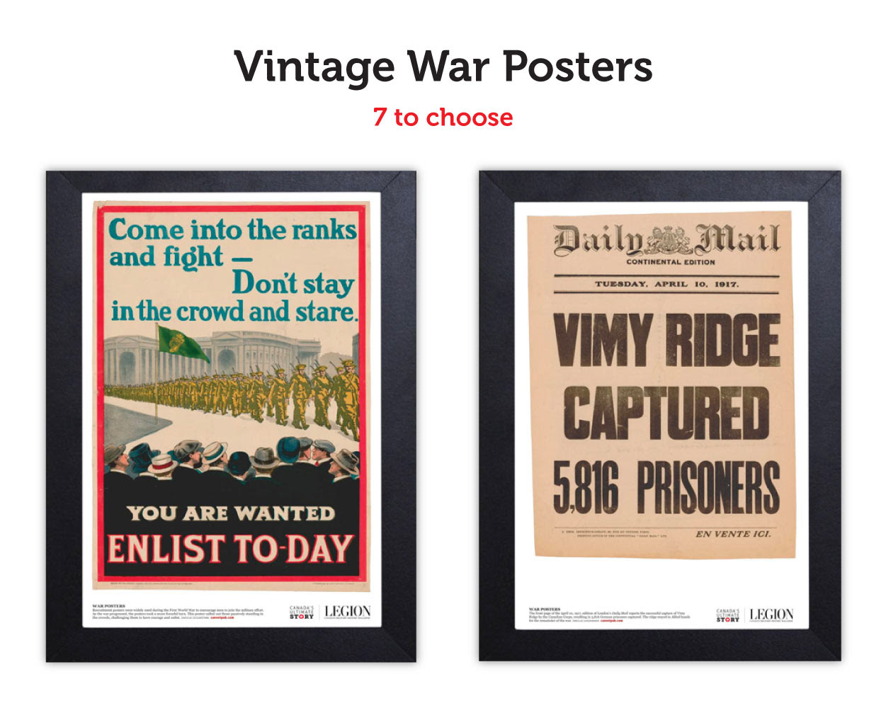 Commemorative Posters from the Second World War