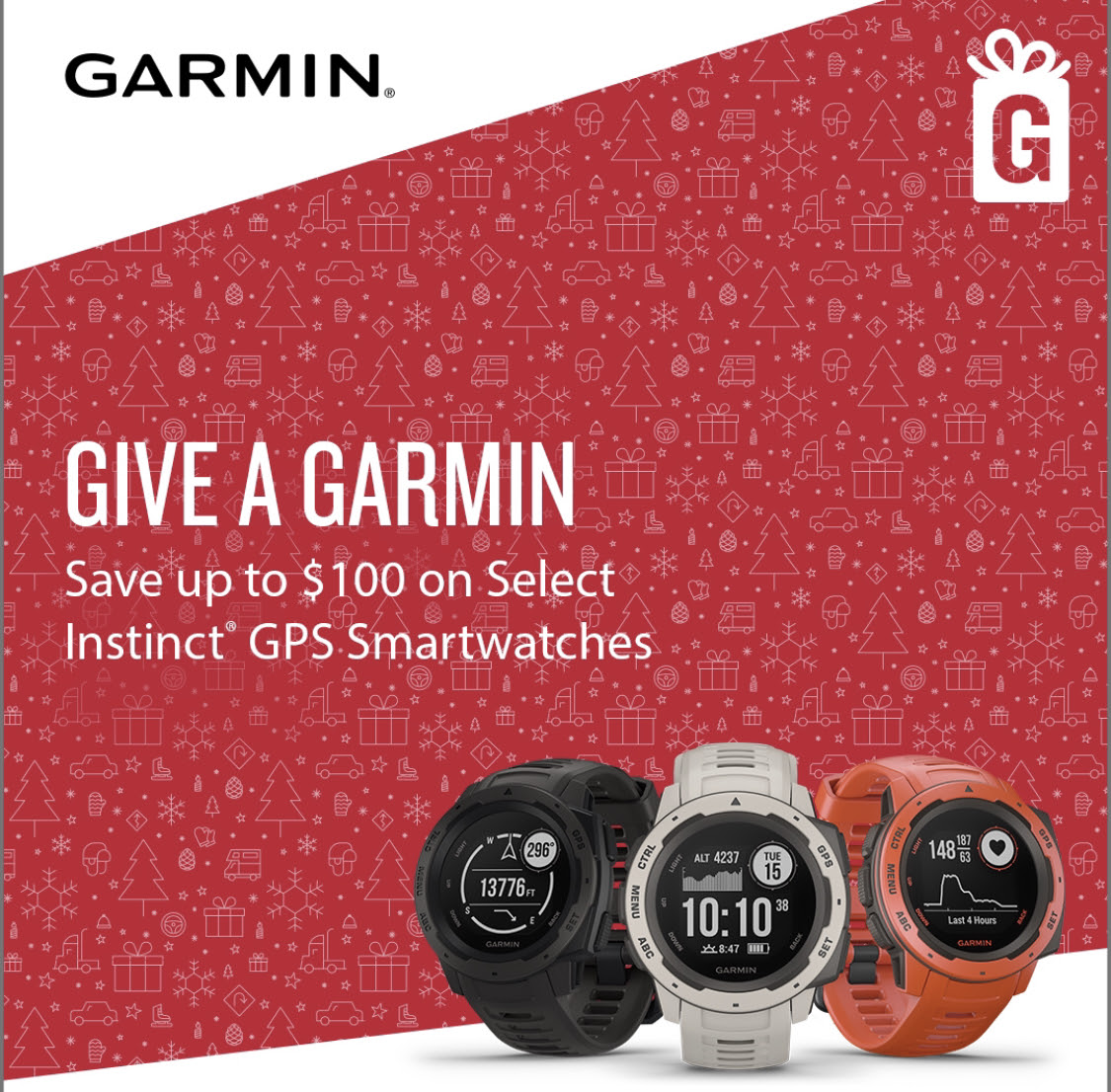 Garmin Instinct watch sale.