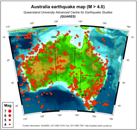 Magnitude 5.9 quake hits central Australia at 10km depth – USGS, strongest quake to strike the mainl Australia-seismicity