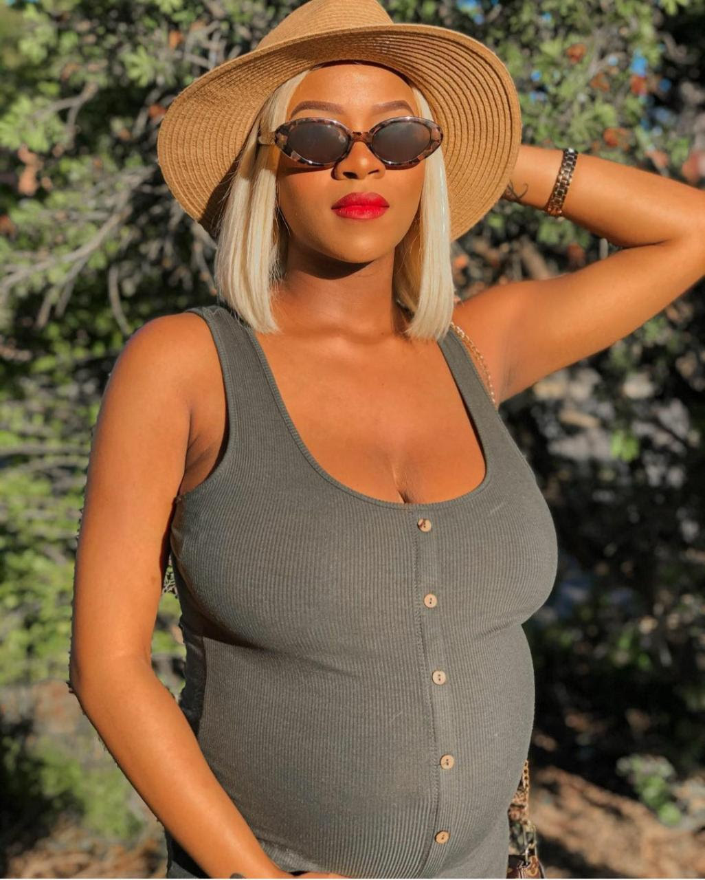 Congratulations pour in as The Boob Movement founder Abbey Zeus shares video of her baby bump (video)