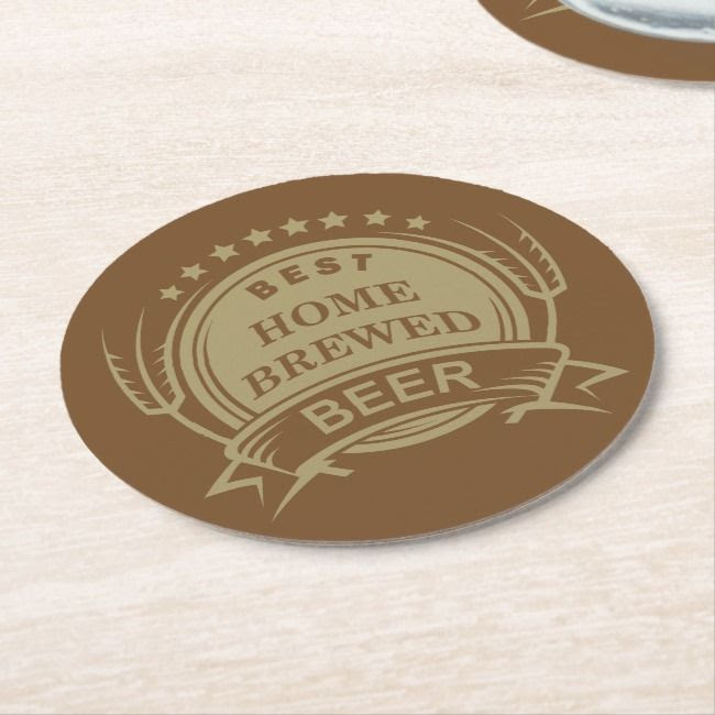 Retro Beer Theme Round Paper Coaster Beer theme, Paper