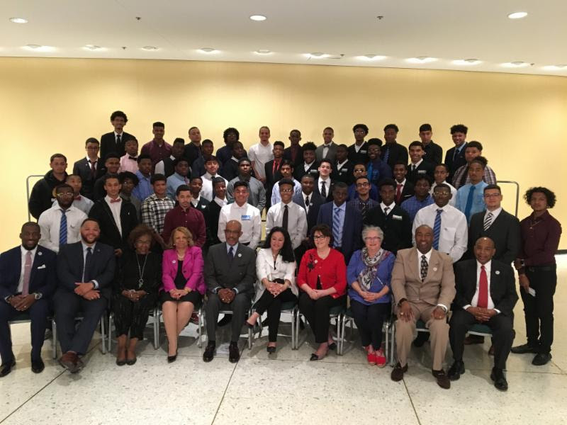 2019 MBK Fellows with Regents_ Commissioner Elia_ and NYSED staff