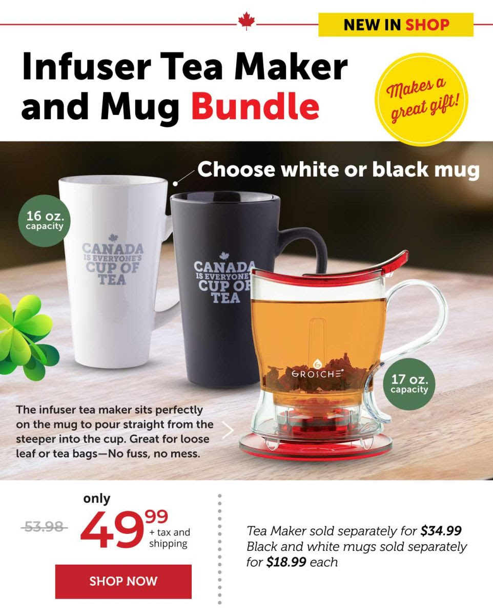 Infuser Tea Maker and Mug Bundle