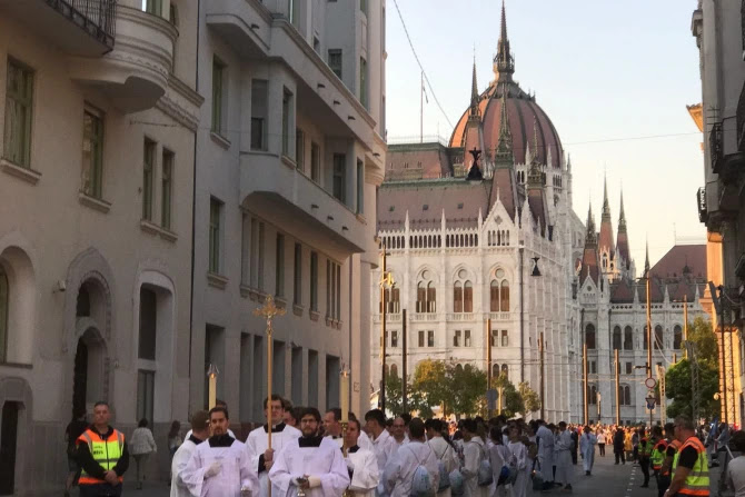 Procession in Budapest