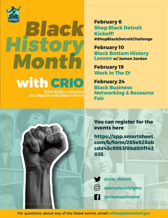 CRIO Black History Month Events