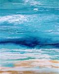 Contemporary Abstract Seascape, Beach Art Painting,Coastal Home Decor "Royal Wave II'" by Colorado C - Posted on Monday, December 22, 2014 by Kimberly Conrad
