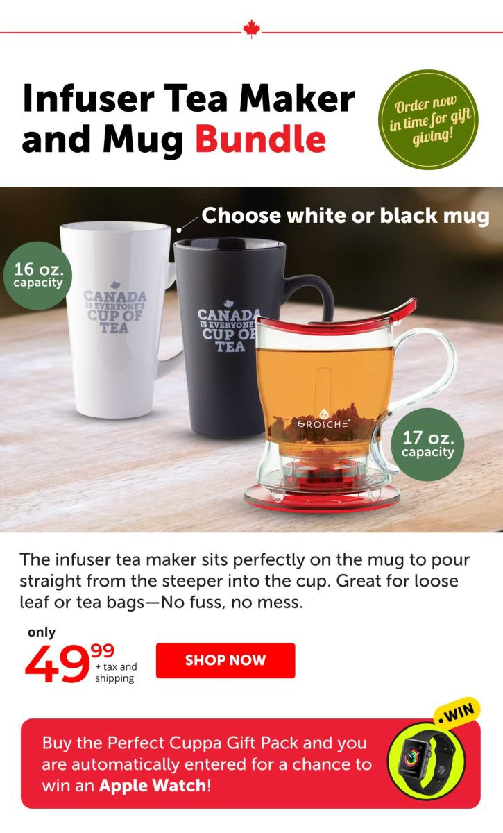 Infuser Tea Maker and Mug Bundle