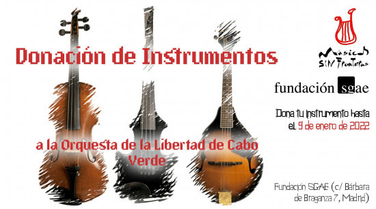 Fundación SGAE recoge instrumentos musicales solidarios para Orquesta de Libertad de Cabo Verde – Magazine Rock