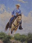 Summer Ride, 6x8, oil, original, signed art, miniature, western, sean conrad - Posted on Thursday, January 15, 2015 by Sean Conrad