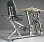As well as boosting fitness, the desk (pictured) is designed for off-grid uses, in a remote workshop or farm for example, and has an ergonomic seat that can be adjusted to suit different riders, a flywheel to smooth pedalling, a wide range of gearing, and a steel, hand-built frame