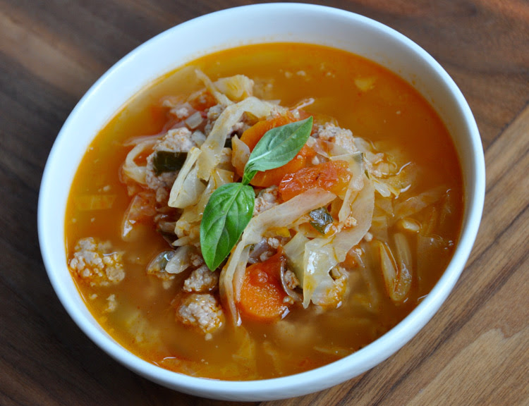 Homemade Sausage and Cabbage Soup
