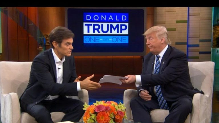Dr. Oz and Trump