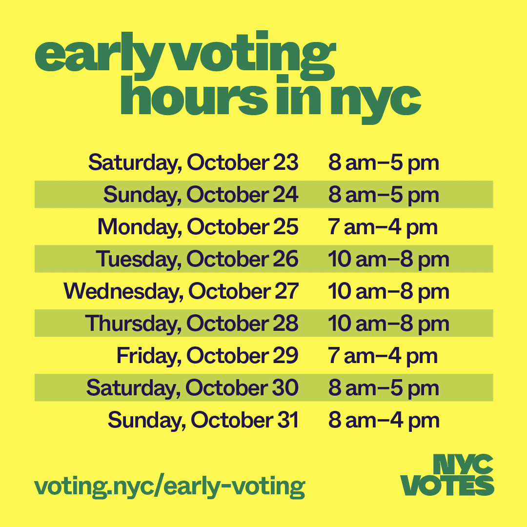 Early Voting hours