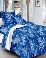 Good Karma Cotton Floral Double Bedsheet (1 Bedsheet, 2 Pillow Covers, Multicolor)