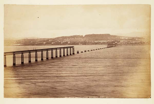 (57) 1397. J,V. - Tay Bridge from south after accident