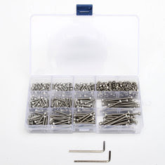 Suleve™ M3SS2 M3 442Pcs Stainless Steel Allen Bolt Screw