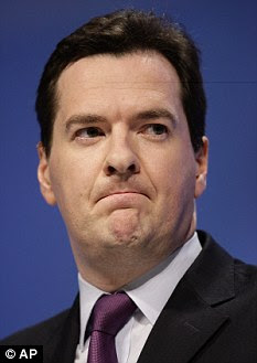 Under pressure: Chancellor George Osborne