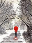 Girl with the Red Umbrella 3 - Posted on Wednesday, March 4, 2015 by Patricia Ann Rizzo