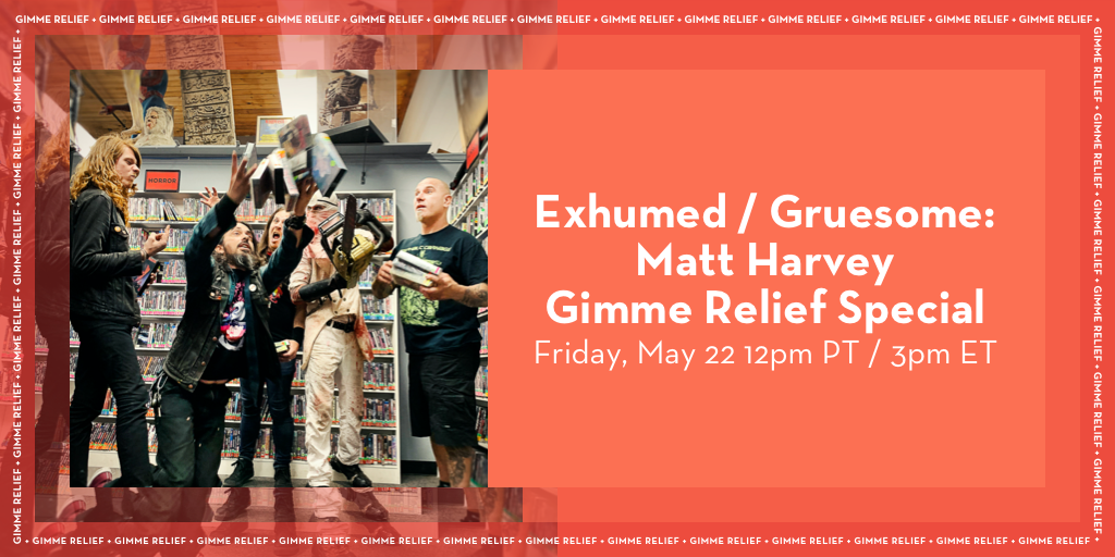 Don't miss special Guest DJ Matt Harvey of Exhumed / Gruesome on Gimme  Metal!