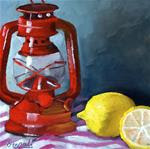 Lemons with red lantern - Posted on Saturday, March 28, 2015 by Dipali Rabadiya