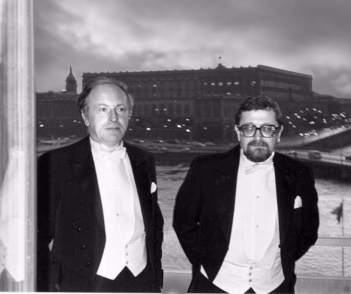 2 Бродский и Лев Лосев в Стокгольме. 1987 г. Из архива автора. (700x584, 157Kb)