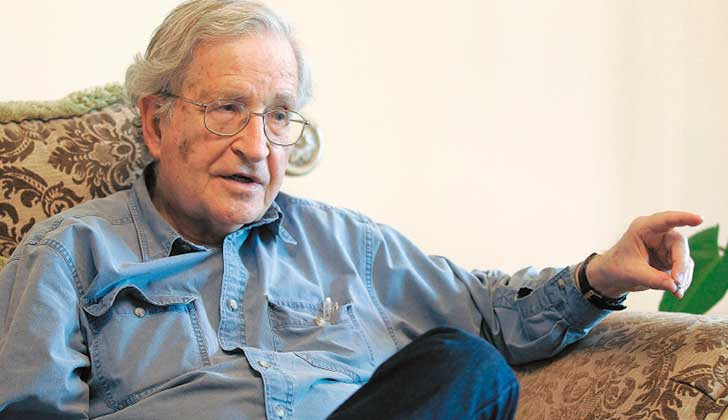Noam Chomsky: "El neoliberalismo de EE.UU. sostiene que la libertad aumenta cada vez más, mientras que en la práctica aumenta la tiranía”.