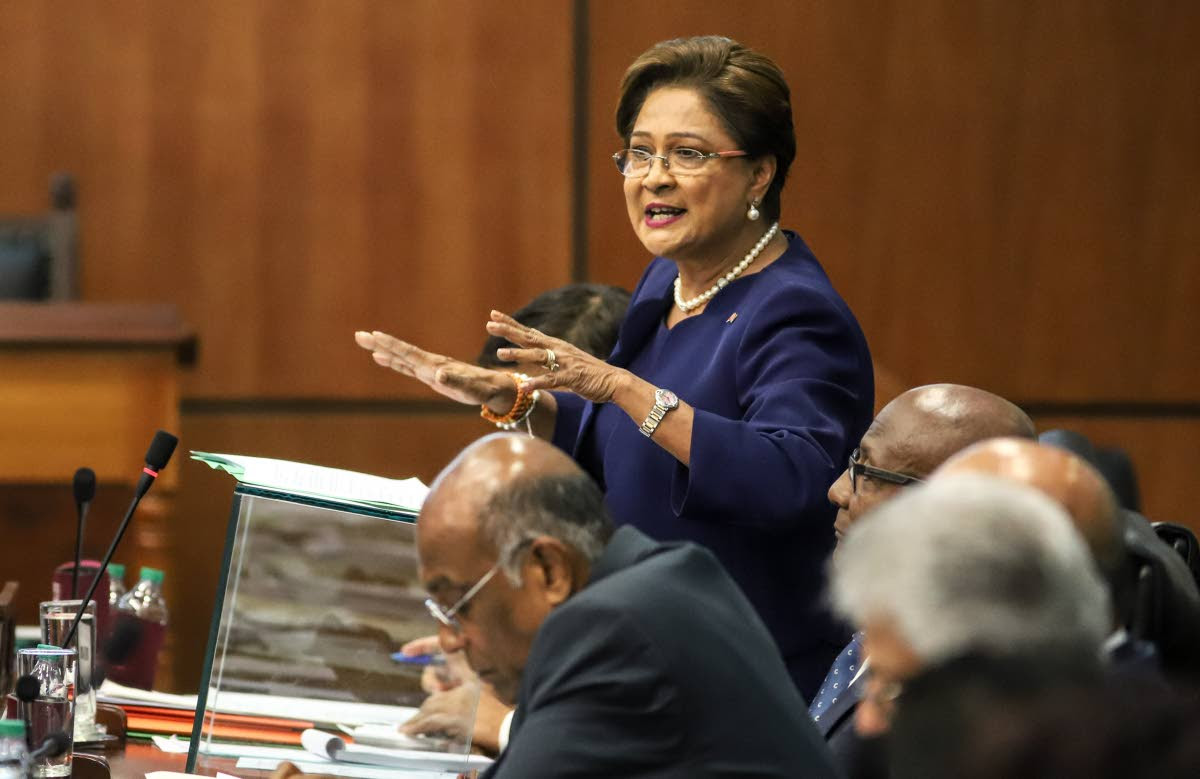 File photo of Opposition Leader Kamla Persad Bissessar PHOTO BY JEFF K MAYERS