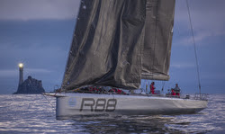 Maxi's becalmed in Fastnet Race