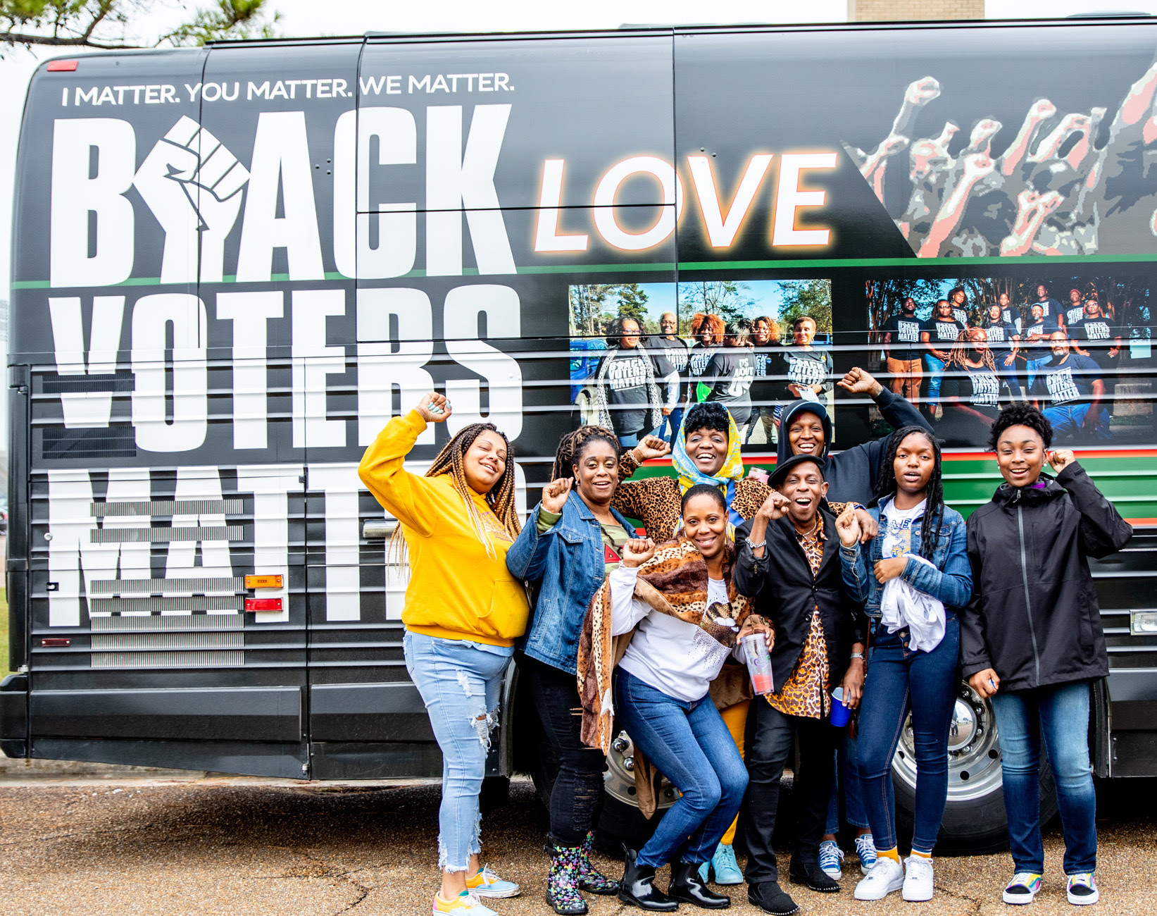 Black Voters Matter uses buses in its community organizing events