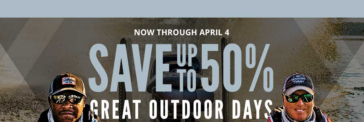 Save Up To 50% Now Through April 4