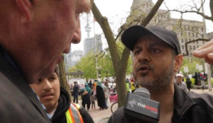 Toronto Al Quds rally : Muslim openly endorses murder of gays, proclaims sharia is Canada’s future