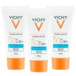 Vichy Hydra Matte Kit com 3 Unidades  Protetor Solar Facial FPS50