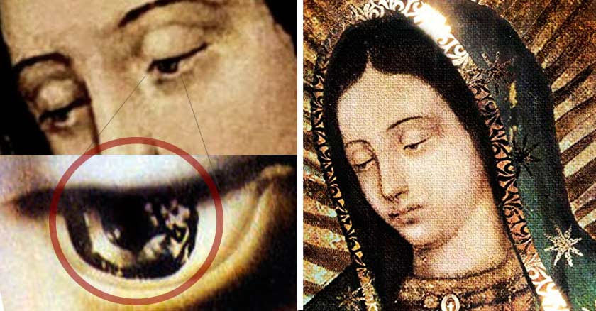 Los ojos de la Virgen de Guadalupe y el misterio de las 13 figuras