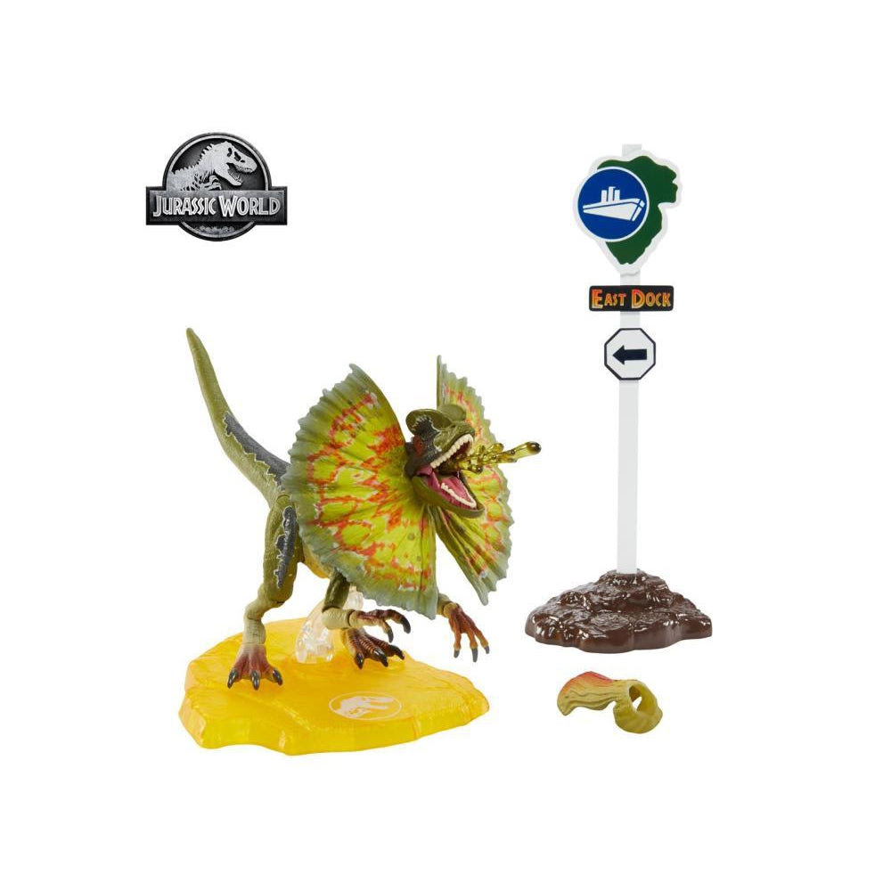 Image of Jurassic Park Dilophosaurus 6-Inch Scale Amber Collection Action Figure - JULY 2020