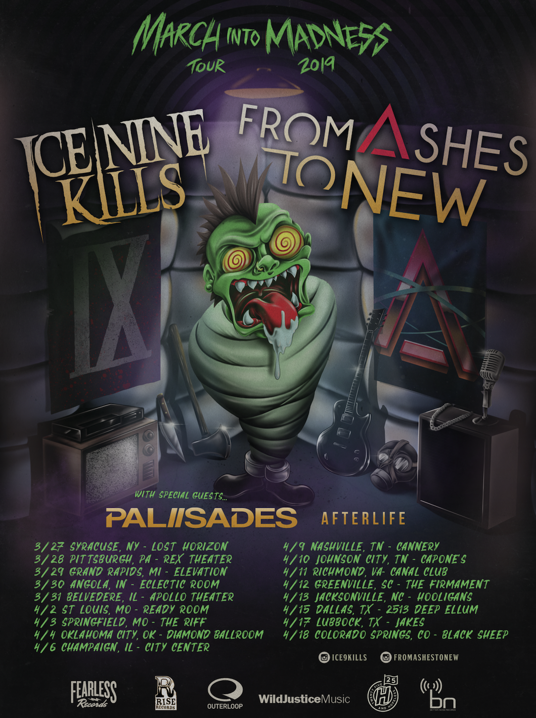 Ice Nine Kills Announce CoHeadline Tour With From Ashes To New All