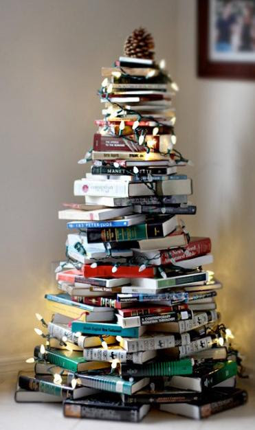 Stacked Books Tree
