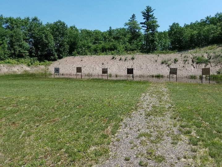 An image of targets at the C.W. Caywood Shooting Range.