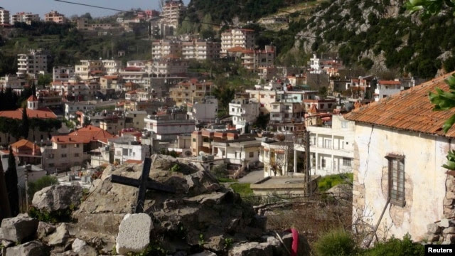 Syria -- A general view shows the Armenian Christian town of Kessab after rebel fighters seized it, March 24, 2014