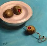 Two Olive Paintings and the Drawbacks of Using Edible Subject Matter - Posted on Friday, November 21, 2014 by Rachel Fogle