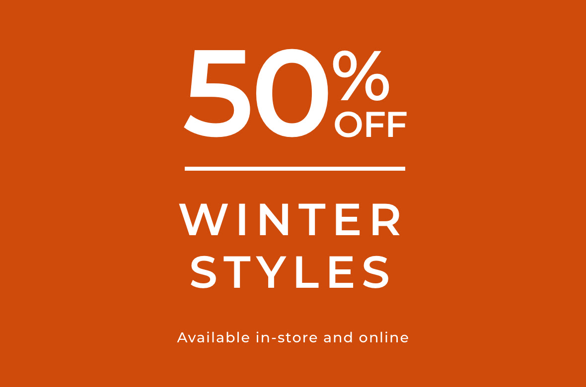 50% off selected boots with code WINTER50
